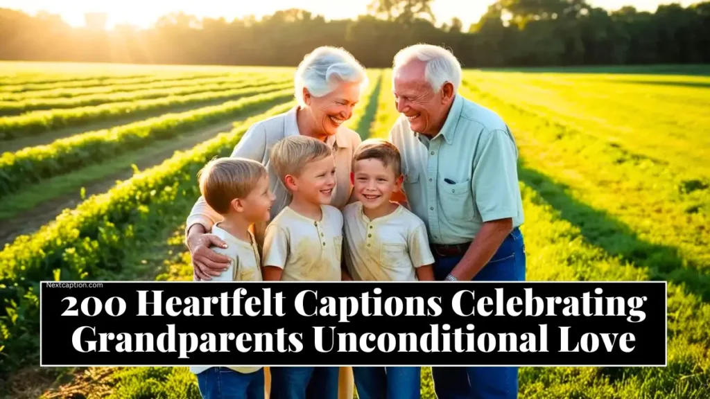 Heartfelt Captions Celebrating Grandparents Love